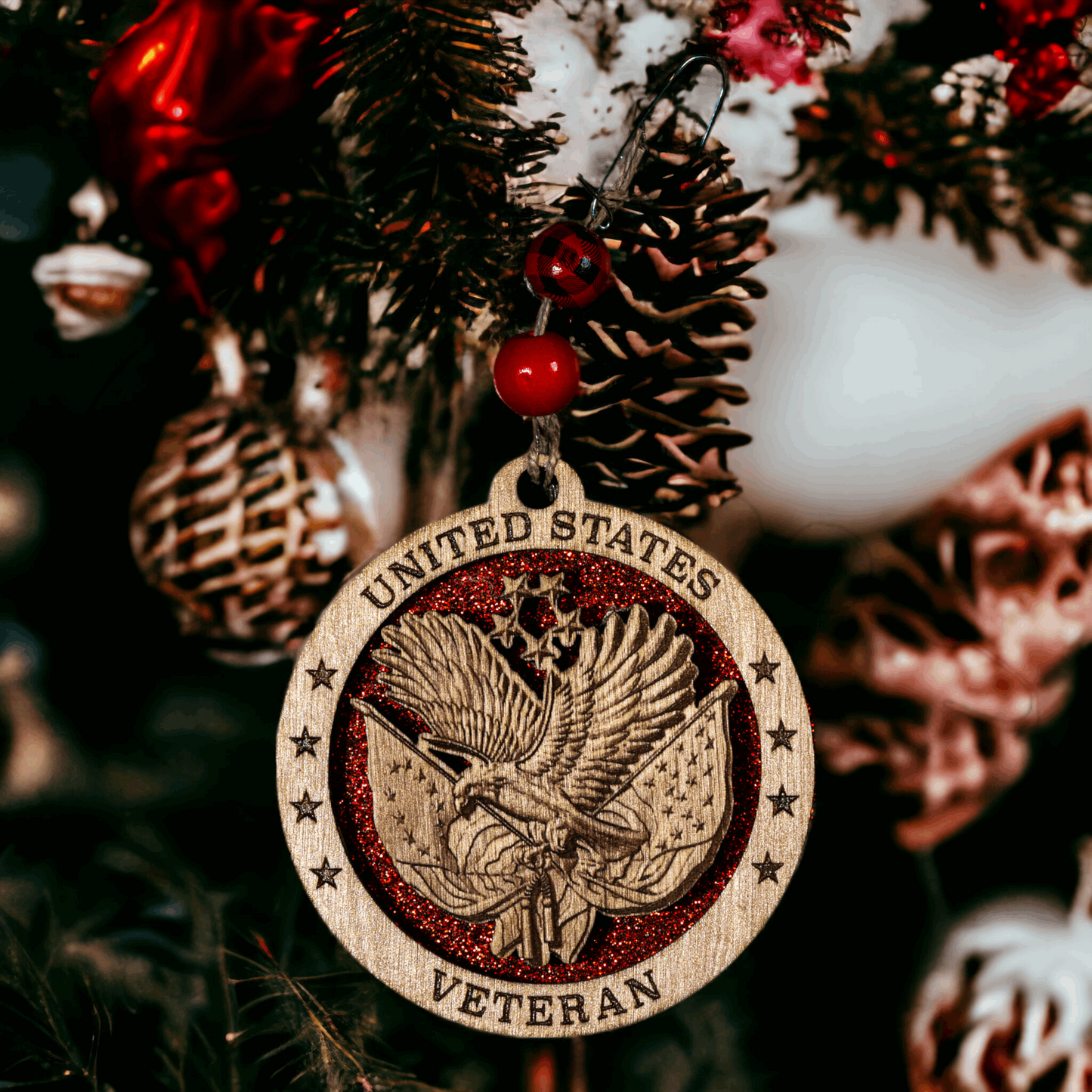 United States Veteran Holiday Ornament